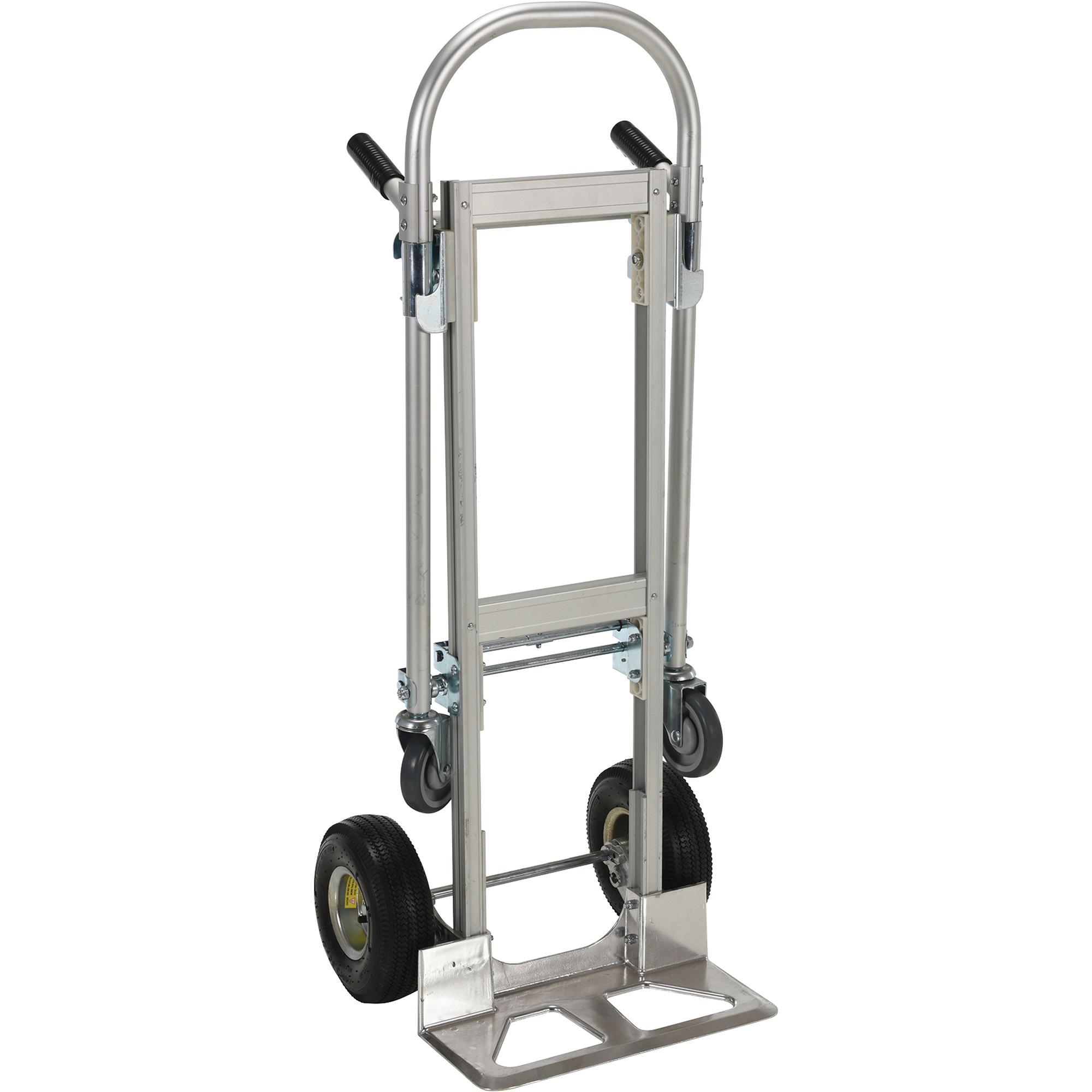 Vestil Aluminum Convertible Hand Truck - 650 lb. Capacity, Pneumatic Casters, Model# CAHT-500